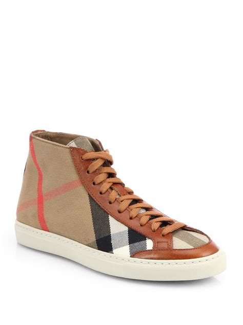 burberry trainers ladies|burberry high top sneakers women's.